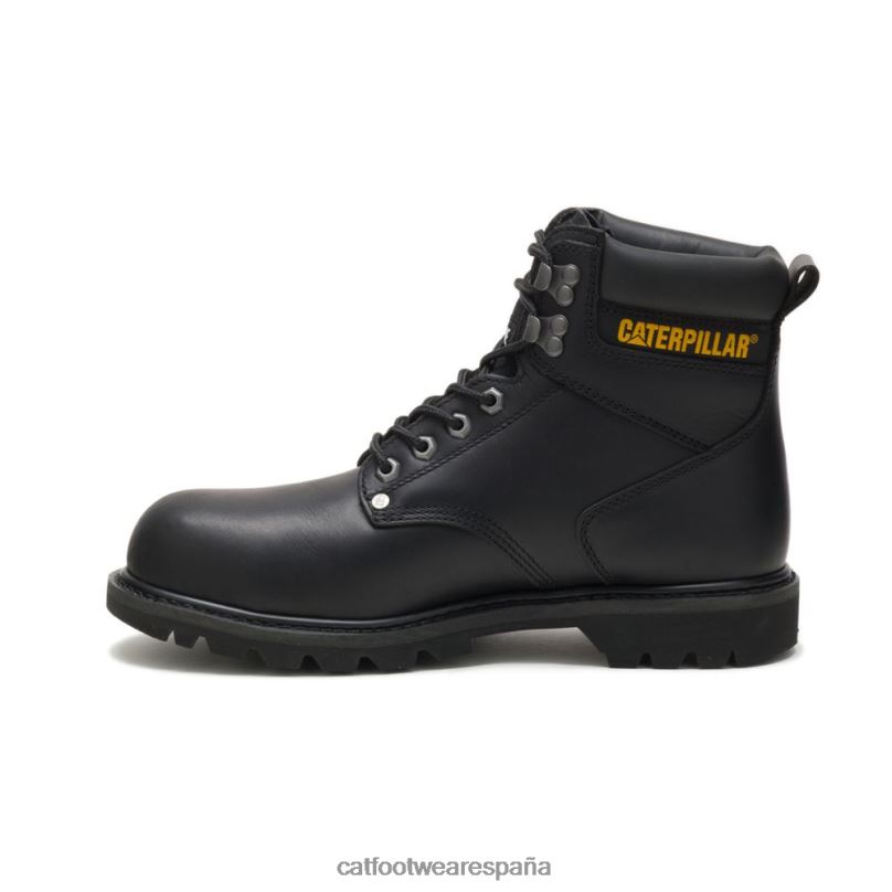 Caterpillar bota de trabajo con punta de acero para segundo turno negro hombres 4JJT817 | botas de trabajo