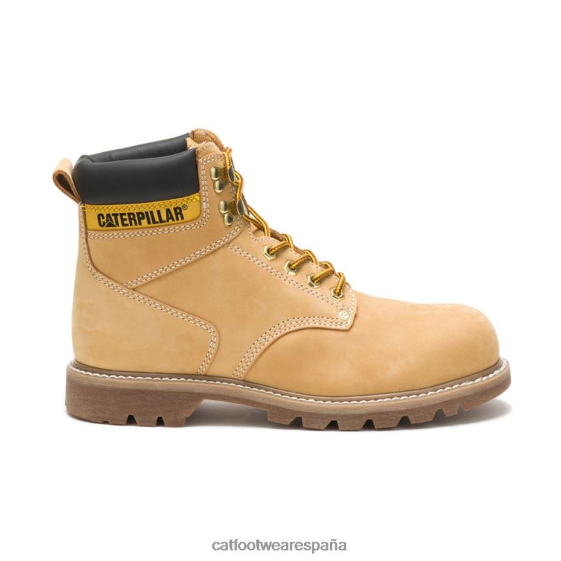 Caterpillar bota de trabajo con punta de acero para segundo turno nubuck miel hombres 4JJT818 | botas de trabajo