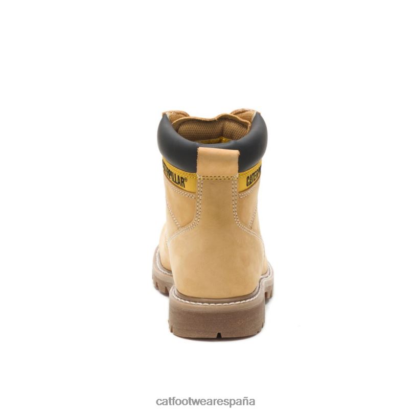 Caterpillar bota de trabajo con punta de acero para segundo turno nubuck miel hombres 4JJT818 | botas de trabajo
