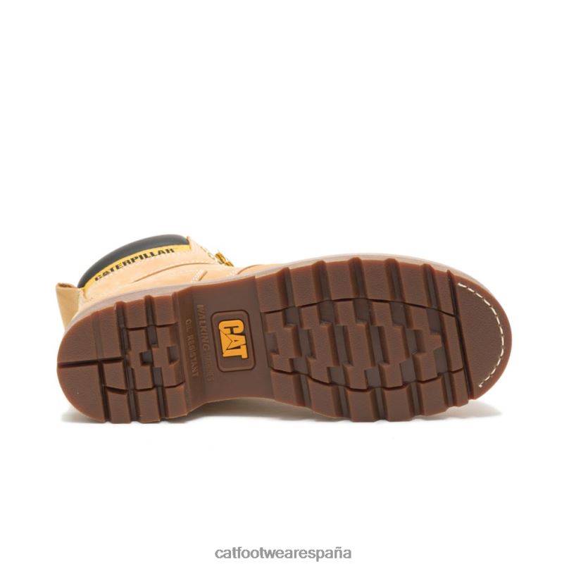 Caterpillar bota de trabajo con punta de acero para segundo turno nubuck miel hombres 4JJT818 | botas de trabajo