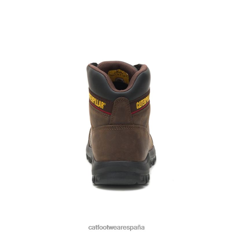 Caterpillar bota de trabajo con punta de acero sello marrón hombres 4JJT863 | botas de trabajo