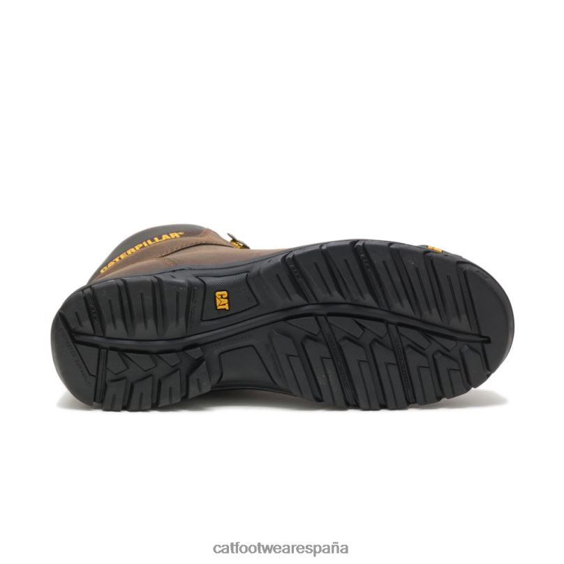 Caterpillar bota de trabajo con punta de acero sello marrón hombres 4JJT863 | botas de trabajo