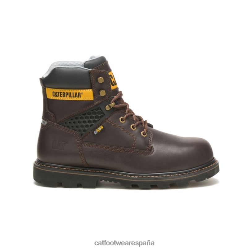 Caterpillar bota de trabajo con punta de material compuesto fresco marron oscuro hombres 4JJT871 | botas de trabajo