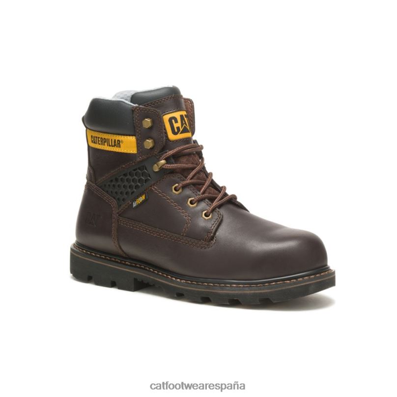 Caterpillar bota de trabajo con punta de material compuesto fresco marron oscuro hombres 4JJT871 | botas de trabajo