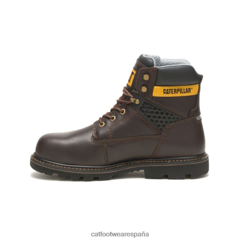 Caterpillar bota de trabajo con punta de material compuesto fresco marron oscuro hombres 4JJT871 | botas de trabajo