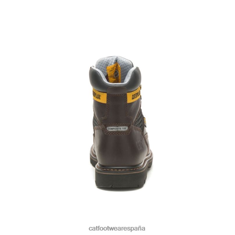 Caterpillar bota de trabajo con punta de material compuesto fresco marron oscuro hombres 4JJT871 | botas de trabajo