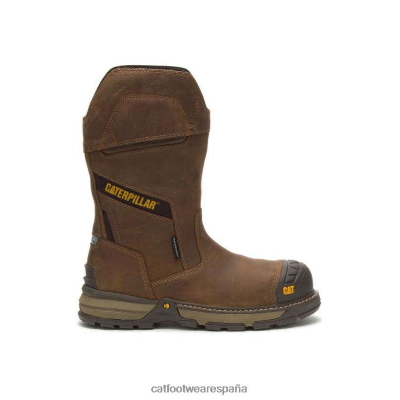 Caterpillar bota de trabajo excavator superlite pull-on impermeable con punta de compuesto de carbono pirámide hombres 4JJT830 | botas de trabajo
