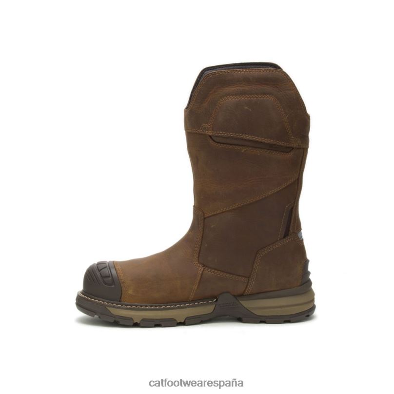 Caterpillar bota de trabajo excavator superlite pull-on impermeable con punta de compuesto de carbono pirámide hombres 4JJT830 | botas de trabajo