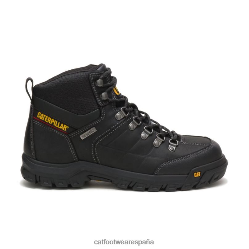 Caterpillar bota de trabajo impermeable con punta de acero de umbral negro hombres 4JJT810 | botas de trabajo