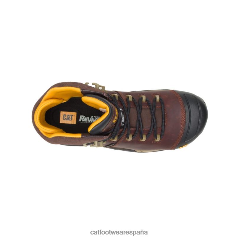 Caterpillar bota de trabajo impermeable con punta de compuesto de carbono thinsulate cat edge protect fraile moreno hombres 4JJT874 | botas de trabajo