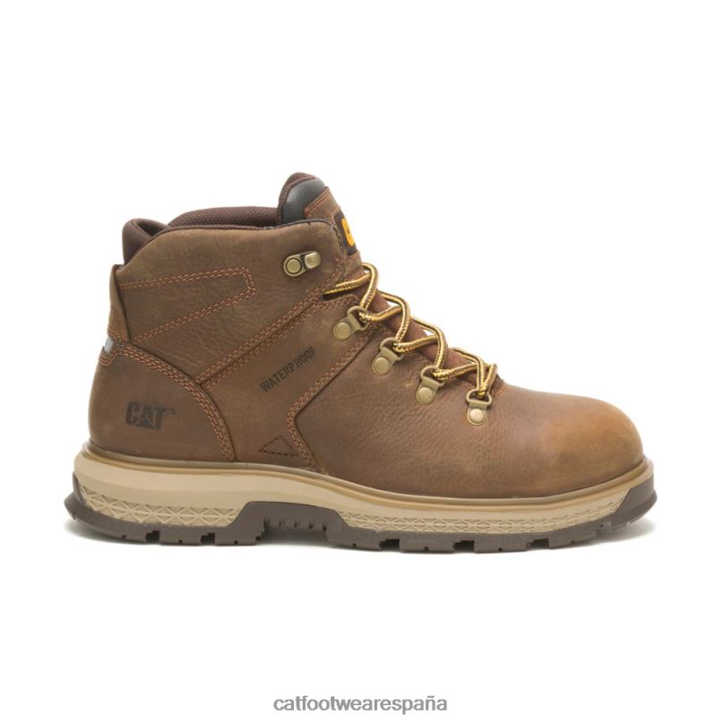 Caterpillar bota de trabajo impermeable con puntera de aleación para excursionista de exposición pirámide hombres 4JJT858 | botas de trabajo