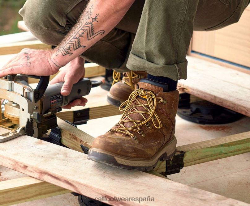Caterpillar bota de trabajo impermeable con puntera de aleación para excursionista de exposición pirámide hombres 4JJT858 | botas de trabajo