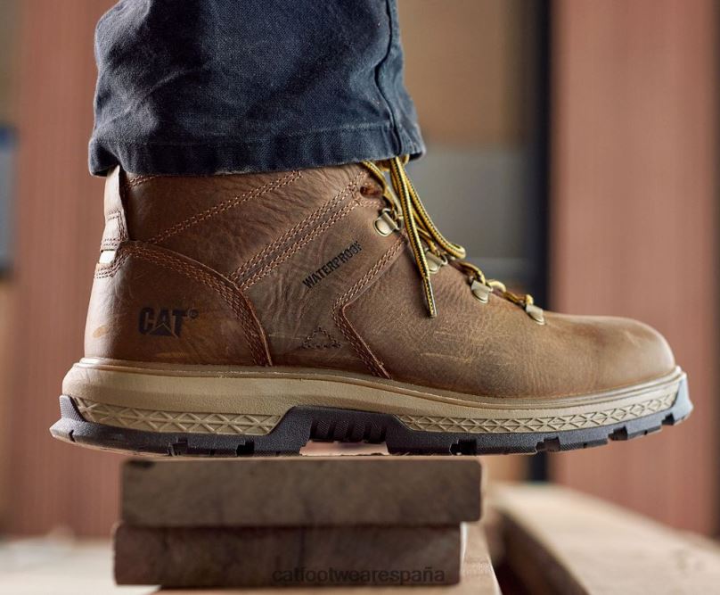 Caterpillar bota de trabajo impermeable con puntera de aleación para excursionista de exposición pirámide hombres 4JJT858 | botas de trabajo