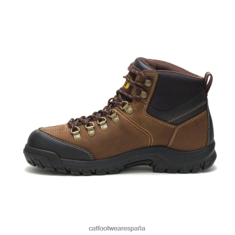 Caterpillar bota de trabajo impermeable de umbral marrón de verdad hombres 4JJT88 | botas de trabajo
