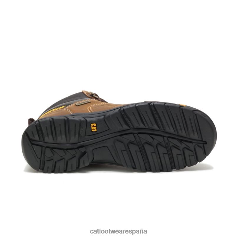 Caterpillar bota de trabajo impermeable de umbral marrón de verdad hombres 4JJT88 | botas de trabajo