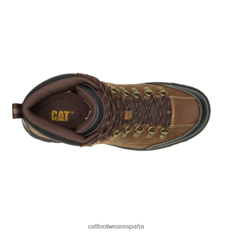 Caterpillar bota de trabajo impermeable de umbral marrón de verdad hombres 4JJT88 | botas de trabajo
