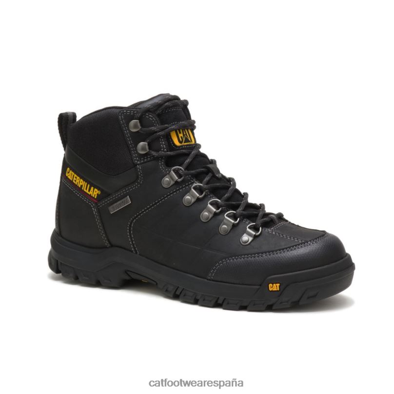Caterpillar bota de trabajo impermeable de umbral negro hombres 4JJT89 | botas de trabajo
