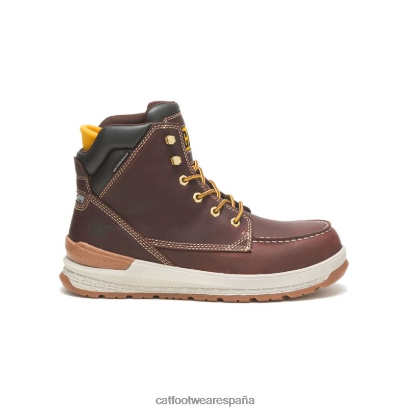 Caterpillar bota de trabajo resistente al impacto con punta de compuesto de carbono fraile moreno hombres 4JJT844 | botas de trabajo