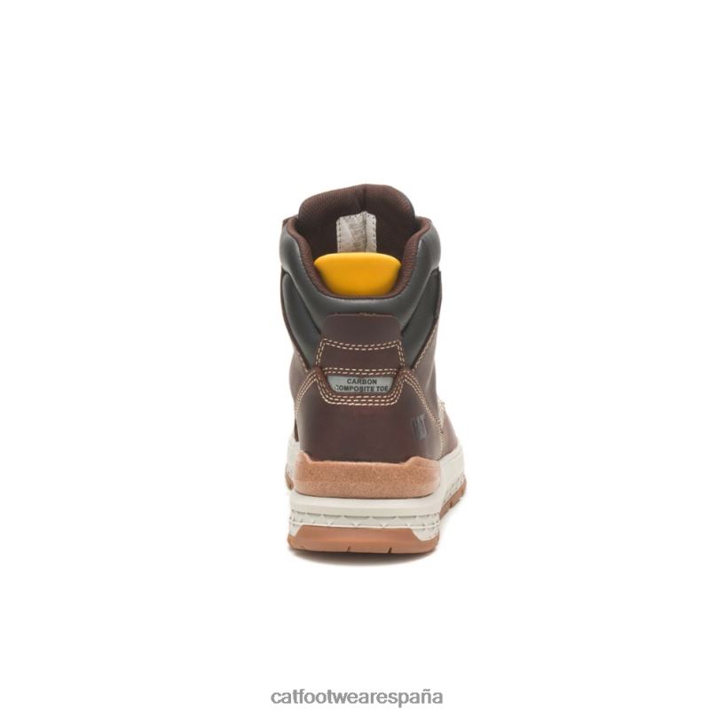 Caterpillar bota de trabajo resistente al impacto con punta de compuesto de carbono fraile moreno hombres 4JJT844 | botas de trabajo