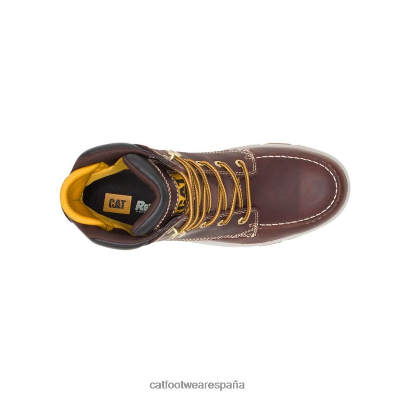 Caterpillar bota de trabajo resistente al impacto con punta de compuesto de carbono fraile moreno hombres 4JJT844 | botas de trabajo