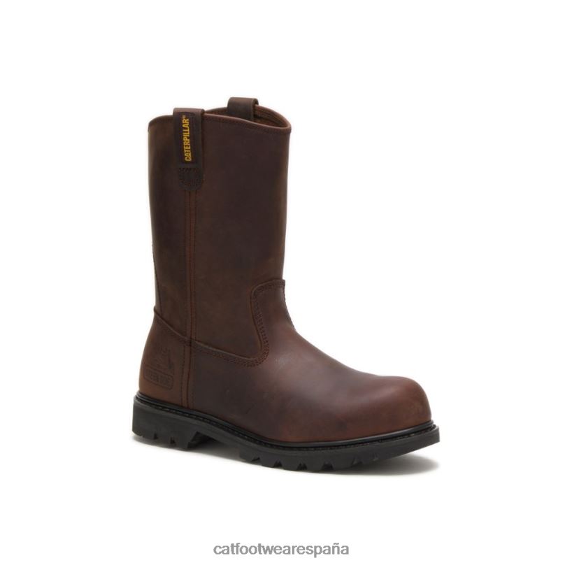 Caterpillar bota de trabajo revolver con punta de acero marrón hombres 4JJT827 | botas de trabajo