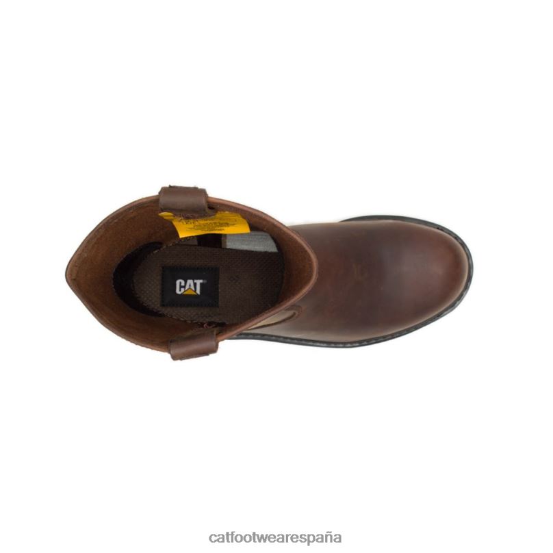 Caterpillar bota de trabajo revolver con punta de acero marrón hombres 4JJT827 | botas de trabajo