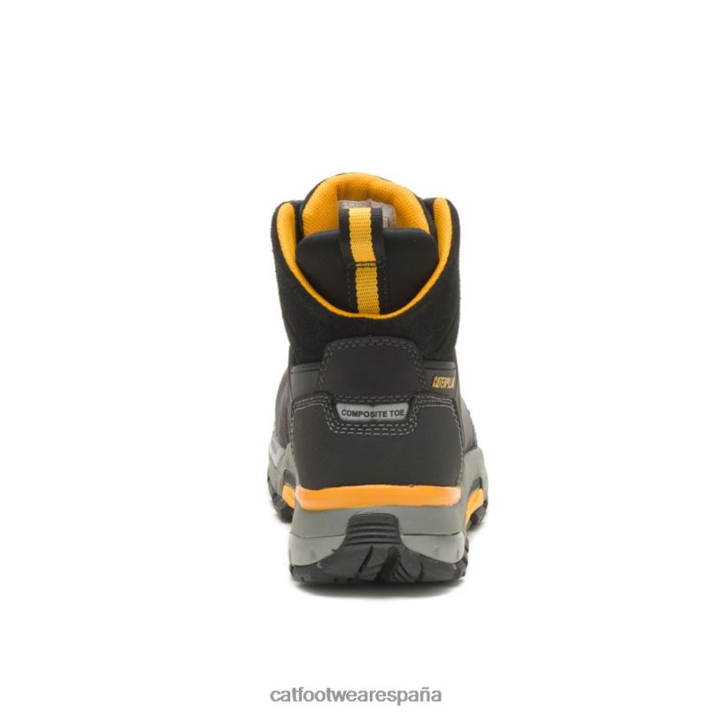 Caterpillar botas de trabajo impermeables con punta nano cat edge negro hombres 4JJT873 | botas de trabajo