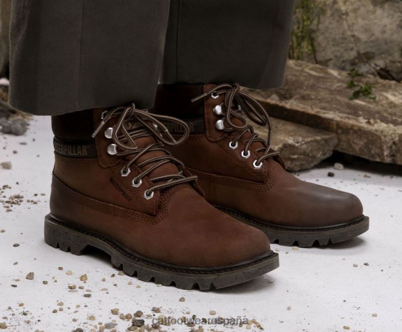 Caterpillar bota impermeable colorado caoba profunda hombres 4JJT8199 | impermeable