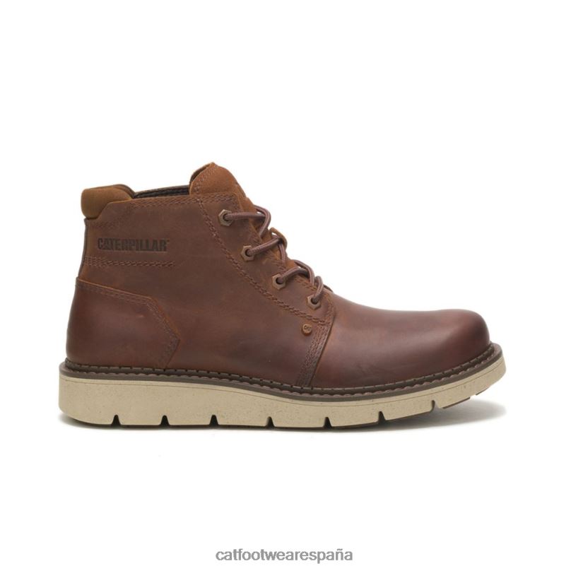 Caterpillar bota impermeable encubierta media cuero marron hombres 4JJT8193 | impermeable