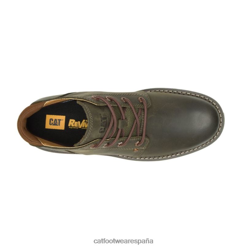 Caterpillar bota impermeable encubierta media noche de oliva hombres 4JJT8195 | impermeable