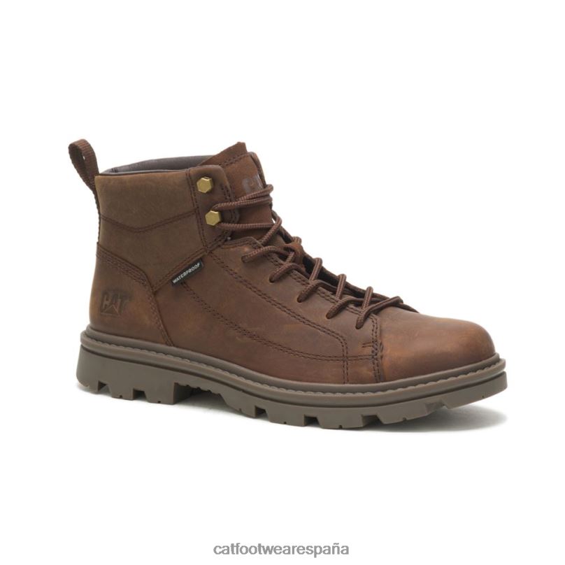 Caterpillar bota impermeable modular marrón de verdad hombres 4JJT8184 | impermeable