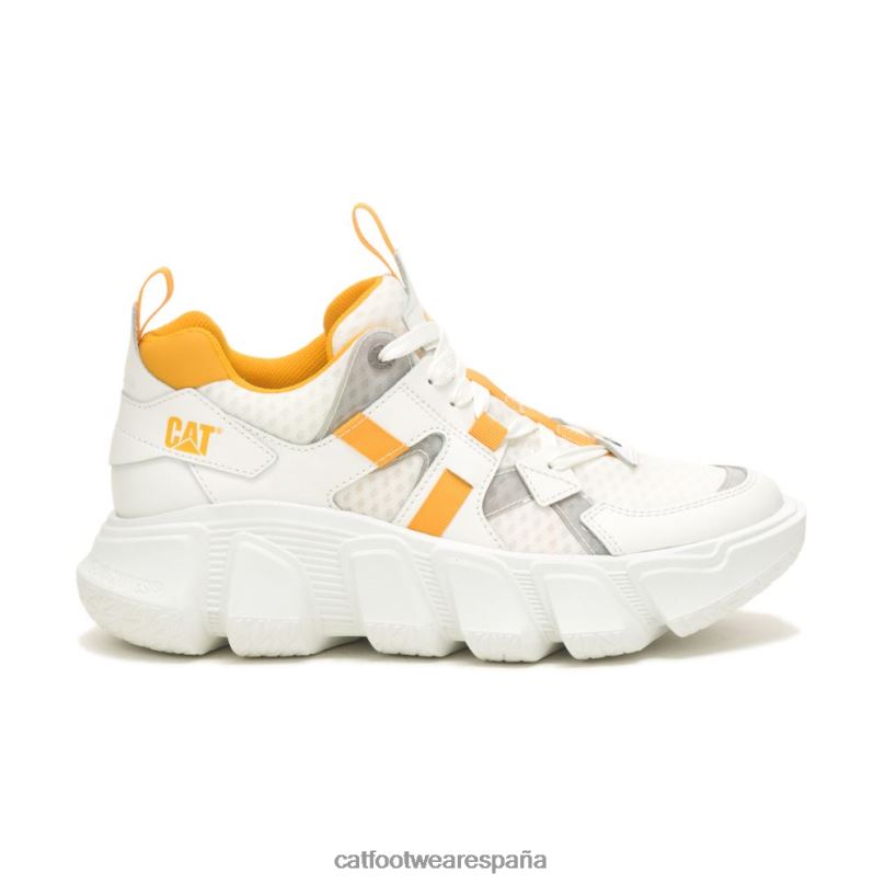 Caterpillar tenis de malla impostor blanco brillante hombres 4JJT8155 | zapatillas casuales gruesas