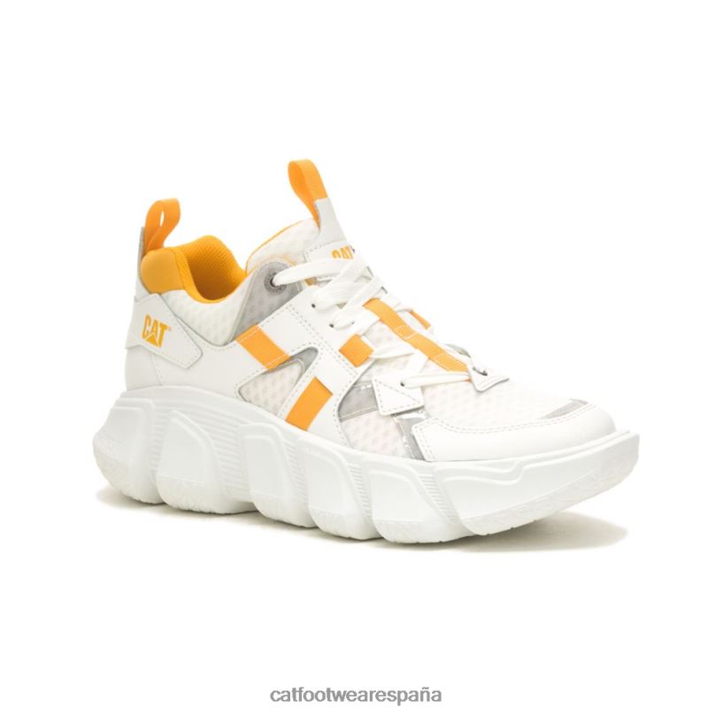 Caterpillar tenis de malla impostor blanco brillante hombres 4JJT8155 | zapatillas casuales gruesas