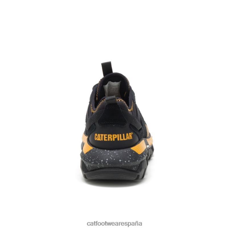 Caterpillar zapatilla deportiva raider negro/amarillo gato hombres 4JJT8145 | zapatillas casuales gruesas