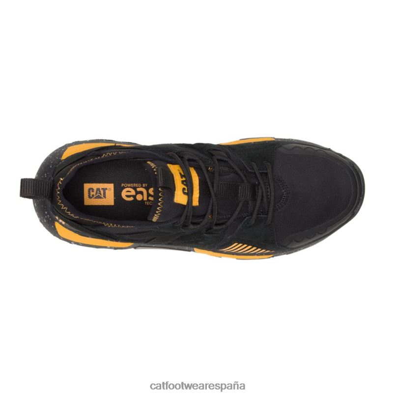 Caterpillar zapatilla deportiva raider negro/amarillo gato hombres 4JJT8145 | zapatillas casuales gruesas