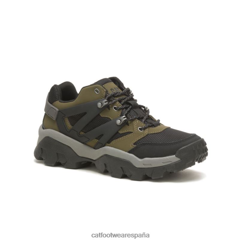 Caterpillar zapatillas reactor oliva oscuro/negro hombres 4JJT8159 | zapatillas casuales gruesas