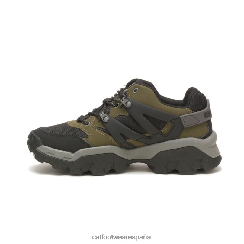 Caterpillar zapatillas reactor oliva oscuro/negro hombres 4JJT8159 | zapatillas casuales gruesas