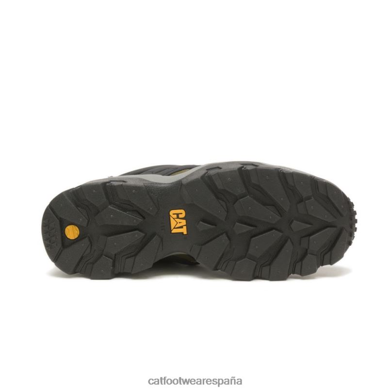 Caterpillar zapatillas reactor oliva oscuro/negro hombres 4JJT8159 | zapatillas casuales gruesas