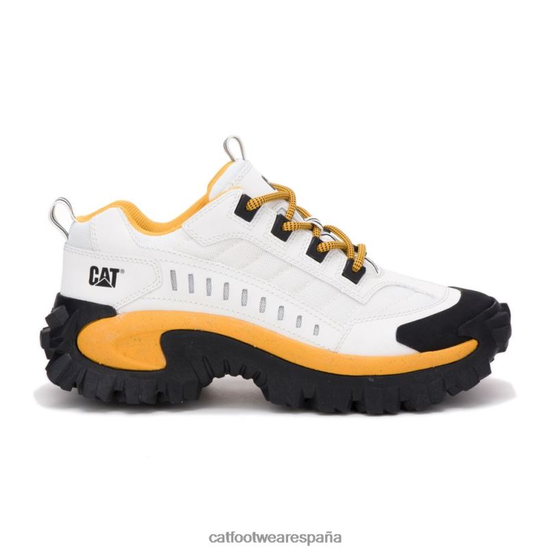 Caterpillar zapato intruso blanco amarillo hombres 4JJT8131 | zapatillas casuales gruesas