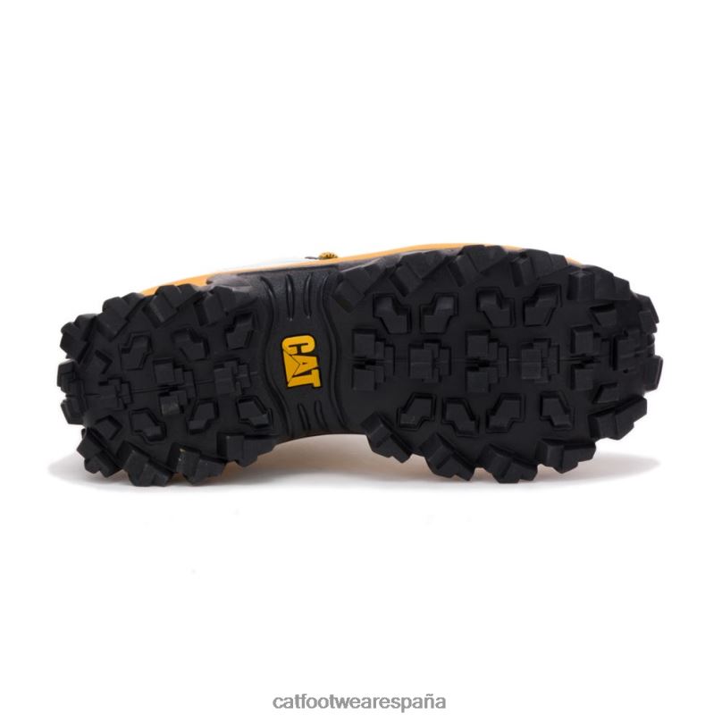 Caterpillar zapato intruso blanco amarillo hombres 4JJT8131 | zapatillas casuales gruesas