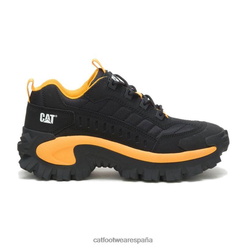 Caterpillar zapato intruso negro/amarillo gato hombres 4JJT8132 | zapatillas casuales gruesas