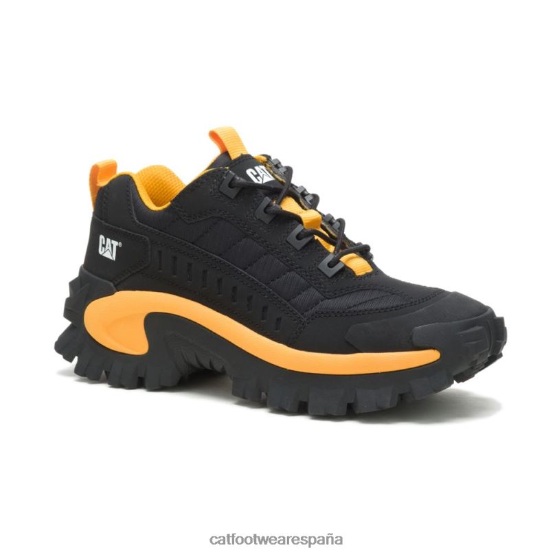 Caterpillar zapato intruso negro/amarillo gato hombres 4JJT8132 | zapatillas casuales gruesas