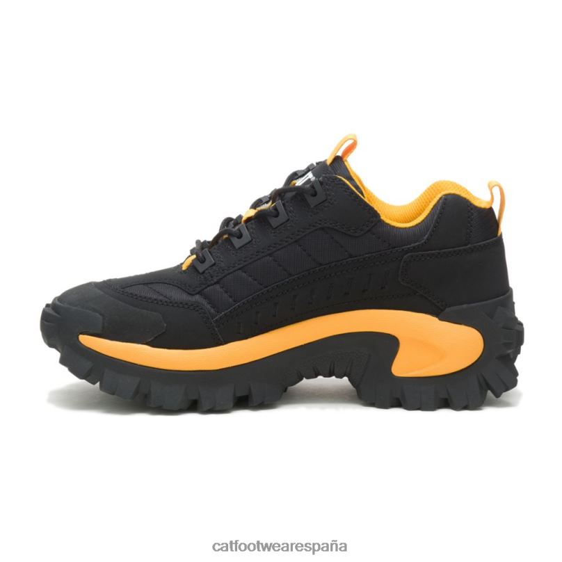 Caterpillar zapato intruso negro/amarillo gato hombres 4JJT8132 | zapatillas casuales gruesas