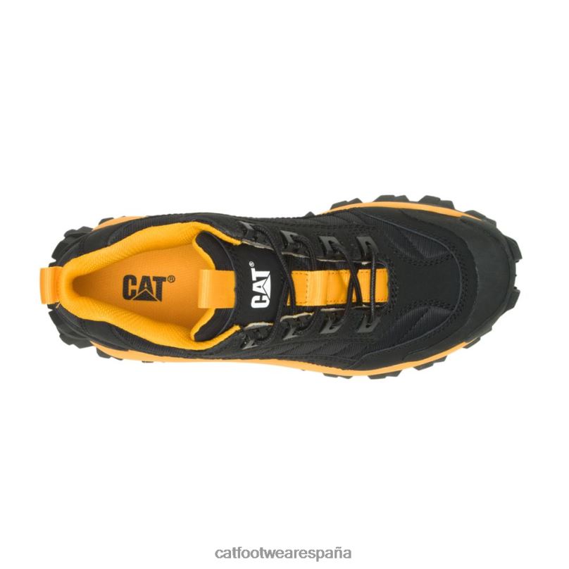 Caterpillar zapato intruso negro/amarillo gato hombres 4JJT8132 | zapatillas casuales gruesas