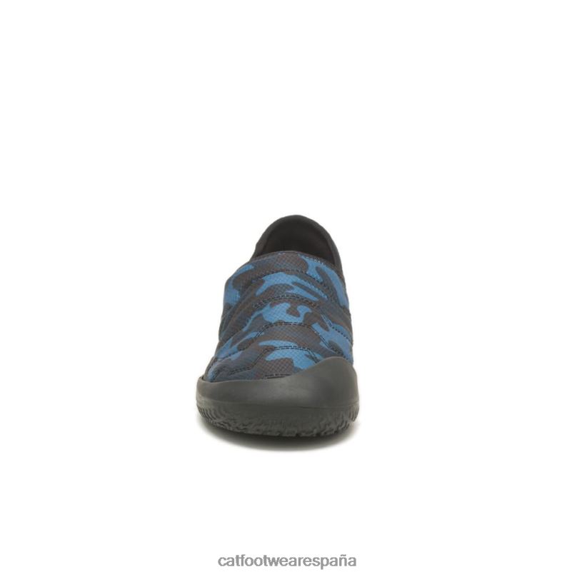 Caterpillar resbalón cruzado en camuflaje azul hombres 4JJT8172 | zapatos casuales