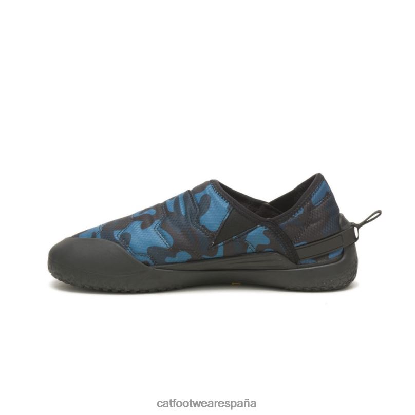 Caterpillar resbalón cruzado en camuflaje azul hombres 4JJT8172 | zapatos casuales