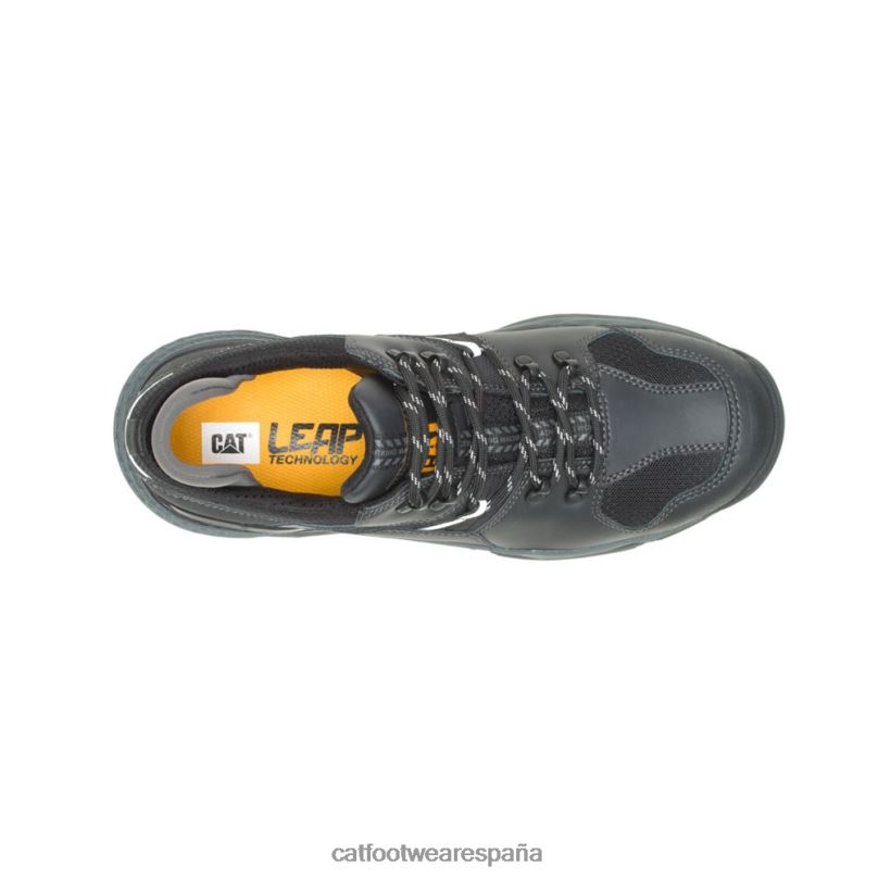 Caterpillar Zapato de trabajo con punta de aleación resistente al agua Provoca Lo negro hombres 4JJT8107 | zapatos de trabajo
