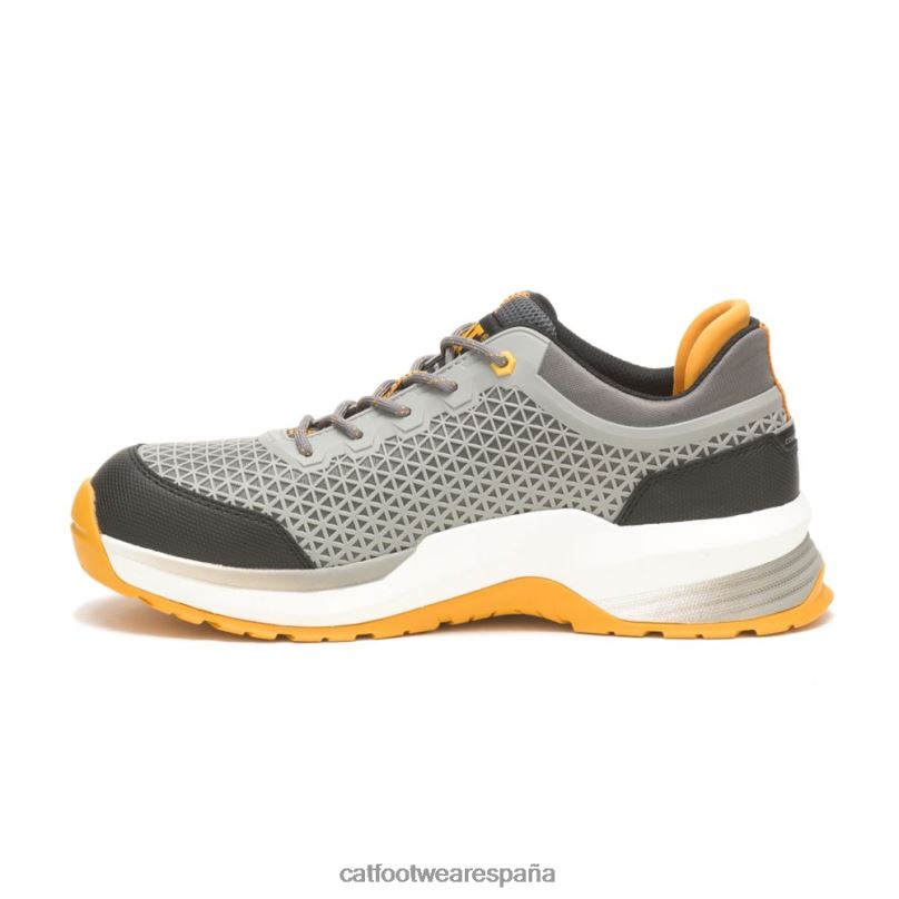 Caterpillar Zapato de trabajo con punta de material compuesto aerodinámico 2.0 carbón medio/paloma hombres 4JJT898 | zapatos de trabajo