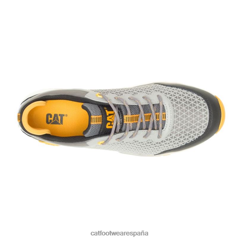 Caterpillar Zapato de trabajo con punta de material compuesto aerodinámico 2.0 carbón medio/paloma hombres 4JJT898 | zapatos de trabajo