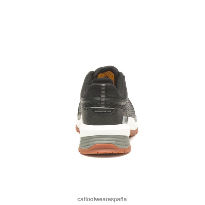 Caterpillar Zapato de trabajo con punta de material compuesto aerodinámico 2.0 negro hombres 4JJT899 | zapatos de trabajo